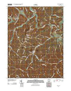 Otway Ohio Historical topographic map, 1:24000 scale, 7.5 X 7.5 Minute, Year 2010
