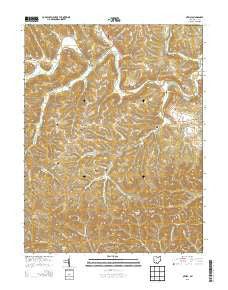 Otway Ohio Historical topographic map, 1:24000 scale, 7.5 X 7.5 Minute, Year 2013