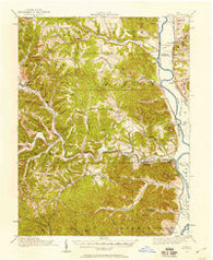 Otway Ohio Historical topographic map, 1:62500 scale, 15 X 15 Minute, Year 1915