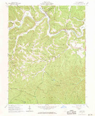 Otway Ohio Historical topographic map, 1:24000 scale, 7.5 X 7.5 Minute, Year 1961