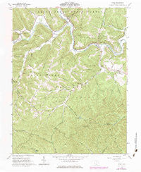 Otway Ohio Historical topographic map, 1:24000 scale, 7.5 X 7.5 Minute, Year 1961