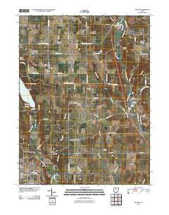 Oxford Ohio Historical topographic map, 1:24000 scale, 7.5 X 7.5 Minute, Year 2010
