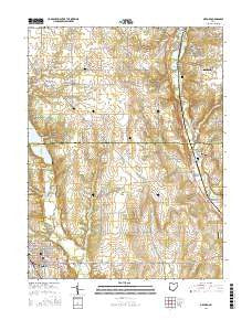 Oxford Ohio Current topographic map, 1:24000 scale, 7.5 X 7.5 Minute, Year 2016