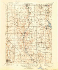 Oxford Ohio Historical topographic map, 1:62500 scale, 15 X 15 Minute, Year 1911