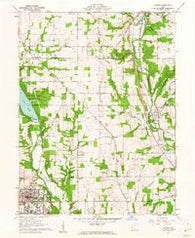 Oxford Ohio Historical topographic map, 1:24000 scale, 7.5 X 7.5 Minute, Year 1961