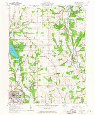 Oxford Ohio Historical topographic map, 1:24000 scale, 7.5 X 7.5 Minute, Year 1961