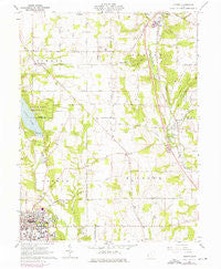 Oxford Ohio Historical topographic map, 1:24000 scale, 7.5 X 7.5 Minute, Year 1961