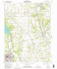 Oxford Ohio Historical topographic map, 1:24000 scale, 7.5 X 7.5 Minute, Year 1961