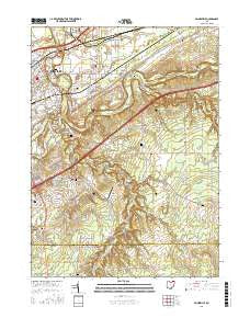 Painesville Ohio Current topographic map, 1:24000 scale, 7.5 X 7.5 Minute, Year 2016