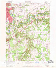 Painesville Ohio Historical topographic map, 1:24000 scale, 7.5 X 7.5 Minute, Year 1960