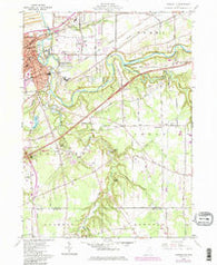 Painesville Ohio Historical topographic map, 1:24000 scale, 7.5 X 7.5 Minute, Year 1960