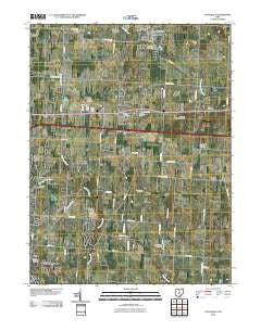 Pataskala Ohio Historical topographic map, 1:24000 scale, 7.5 X 7.5 Minute, Year 2010