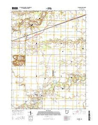 Paulding Ohio Current topographic map, 1:24000 scale, 7.5 X 7.5 Minute, Year 2016
