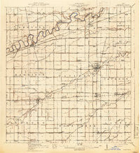 Paulding Ohio Historical topographic map, 1:62500 scale, 15 X 15 Minute, Year 1914