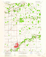 Paulding Ohio Historical topographic map, 1:24000 scale, 7.5 X 7.5 Minute, Year 1960