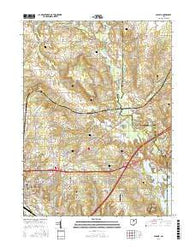 Pavonia Ohio Current topographic map, 1:24000 scale, 7.5 X 7.5 Minute, Year 2016