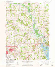 Pavonia Ohio Historical topographic map, 1:24000 scale, 7.5 X 7.5 Minute, Year 1960