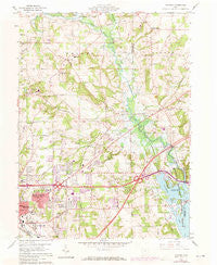 Pavonia Ohio Historical topographic map, 1:24000 scale, 7.5 X 7.5 Minute, Year 1960