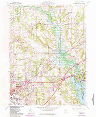 Pavonia Ohio Historical topographic map, 1:24000 scale, 7.5 X 7.5 Minute, Year 1960
