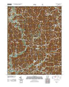 Pedro Ohio Historical topographic map, 1:24000 scale, 7.5 X 7.5 Minute, Year 2011