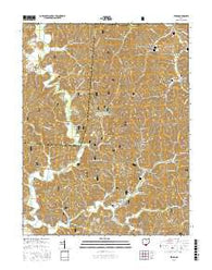 Pedro Ohio Current topographic map, 1:24000 scale, 7.5 X 7.5 Minute, Year 2016