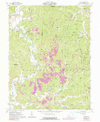 Pedro Ohio Historical topographic map, 1:24000 scale, 7.5 X 7.5 Minute, Year 1961