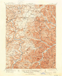 Peebles Ohio Historical topographic map, 1:62500 scale, 15 X 15 Minute, Year 1918