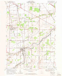 Pemberville Ohio Historical topographic map, 1:24000 scale, 7.5 X 7.5 Minute, Year 1969