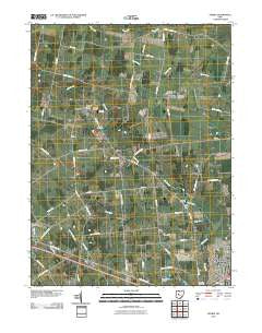 Peoria Ohio Historical topographic map, 1:24000 scale, 7.5 X 7.5 Minute, Year 2010