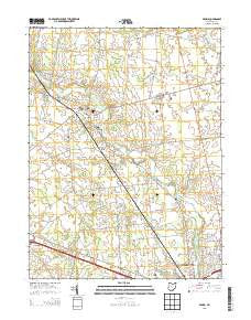 Peoria Ohio Historical topographic map, 1:24000 scale, 7.5 X 7.5 Minute, Year 2013