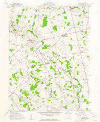 Peoria Ohio Historical topographic map, 1:24000 scale, 7.5 X 7.5 Minute, Year 1961