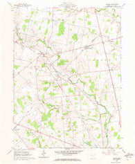 Peoria Ohio Historical topographic map, 1:24000 scale, 7.5 X 7.5 Minute, Year 1961
