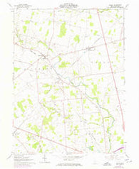 Peoria Ohio Historical topographic map, 1:24000 scale, 7.5 X 7.5 Minute, Year 1961