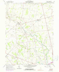 Peoria Ohio Historical topographic map, 1:24000 scale, 7.5 X 7.5 Minute, Year 1961