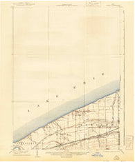 Perry Ohio Historical topographic map, 1:62500 scale, 15 X 15 Minute, Year 1905