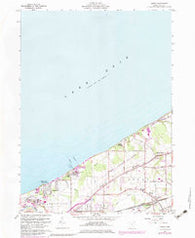 Perry Ohio Historical topographic map, 1:24000 scale, 7.5 X 7.5 Minute, Year 1960