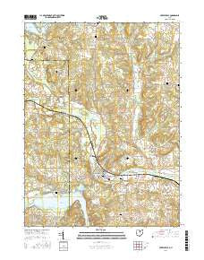Perrysville Ohio Current topographic map, 1:24000 scale, 7.5 X 7.5 Minute, Year 2016