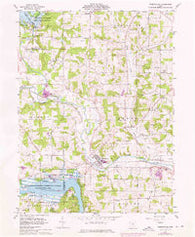 Perrysville Ohio Historical topographic map, 1:24000 scale, 7.5 X 7.5 Minute, Year 1961