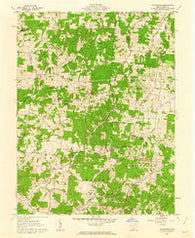 Petersburg Ohio Historical topographic map, 1:24000 scale, 7.5 X 7.5 Minute, Year 1961