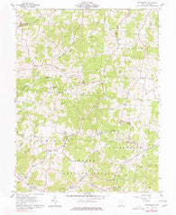 Petersburg Ohio Historical topographic map, 1:24000 scale, 7.5 X 7.5 Minute, Year 1961