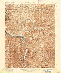 Philo Ohio Historical topographic map, 1:62500 scale, 15 X 15 Minute, Year 1910