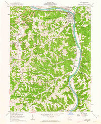 Philo Ohio Historical topographic map, 1:24000 scale, 7.5 X 7.5 Minute, Year 1961