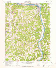 Philo Ohio Historical topographic map, 1:24000 scale, 7.5 X 7.5 Minute, Year 1961