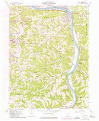 Philo Ohio Historical topographic map, 1:24000 scale, 7.5 X 7.5 Minute, Year 1961