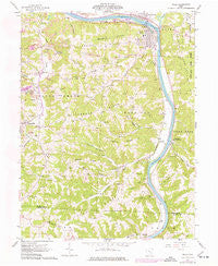 Philo Ohio Historical topographic map, 1:24000 scale, 7.5 X 7.5 Minute, Year 1961