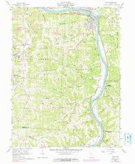 Philo Ohio Historical topographic map, 1:24000 scale, 7.5 X 7.5 Minute, Year 1961