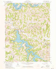 Piedmont Ohio Historical topographic map, 1:24000 scale, 7.5 X 7.5 Minute, Year 1961