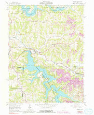 Piedmont Ohio Historical topographic map, 1:24000 scale, 7.5 X 7.5 Minute, Year 1961