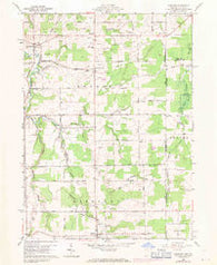 Pierpont Ohio Historical topographic map, 1:24000 scale, 7.5 X 7.5 Minute, Year 1960