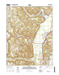 Piketon Ohio Current topographic map, 1:24000 scale, 7.5 X 7.5 Minute, Year 2016